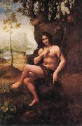 Leonardo  Da Vinci Bacchus oil painting reproduction